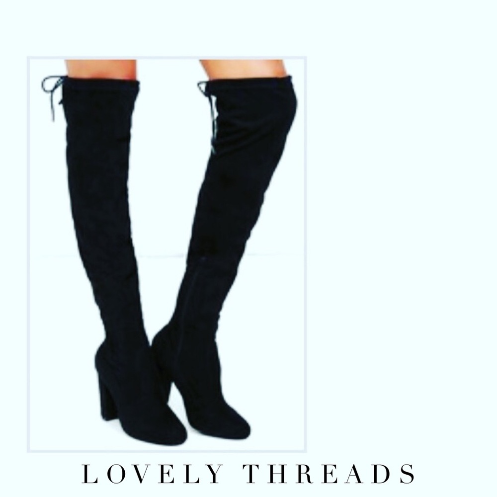 Black Knee Boot